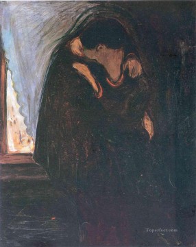Edvard Munch Painting - kiss 1897 Edvard Munch